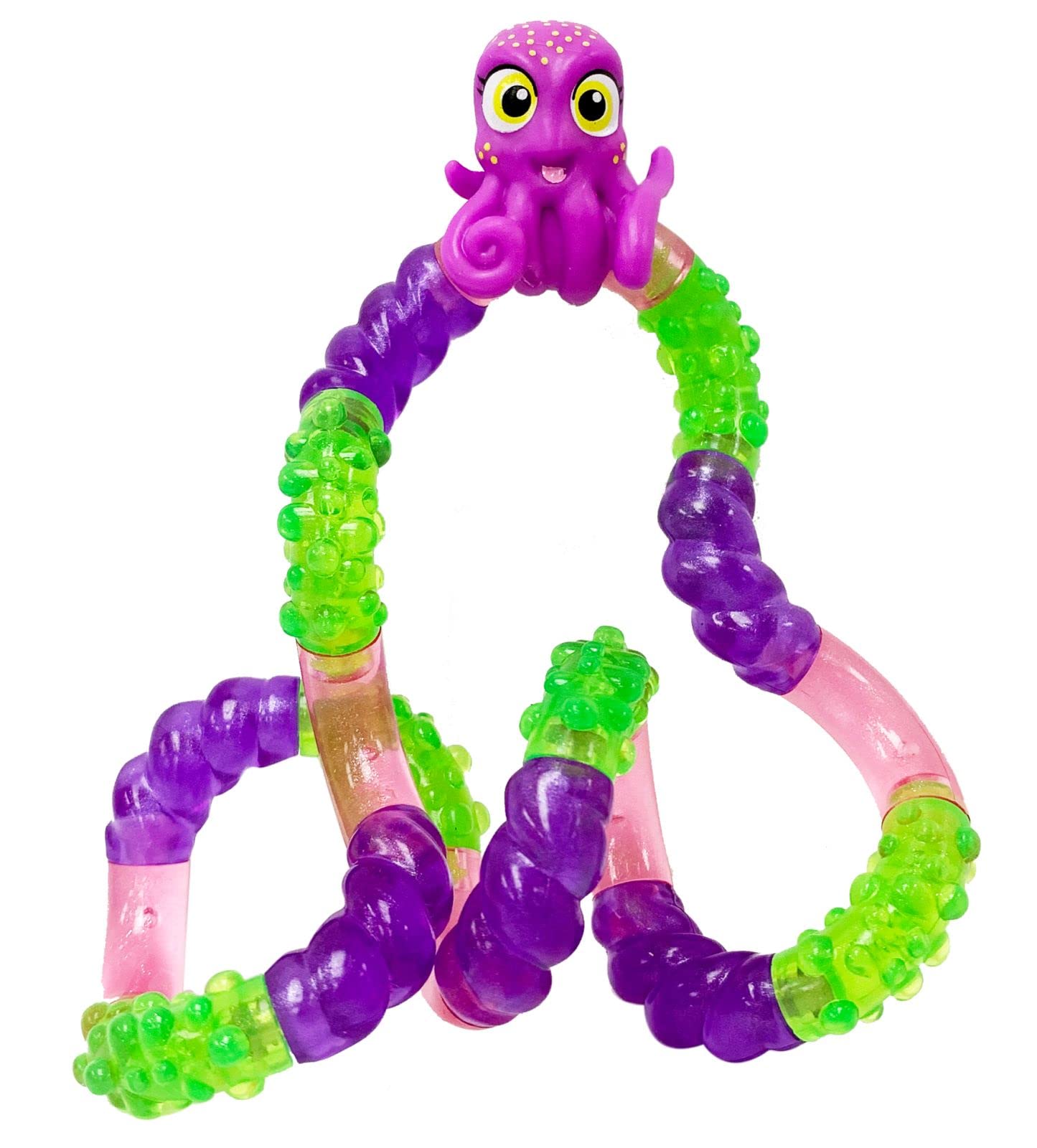 Tangle 8514 Fidget Toy Junior Aquatic Pets Series with Animal Figure Octopus, Anti-Stress Finger Toy, Promotes Motor Skills, Can Be Turned and Combined, Motor Skills Toy for Children from 3 Years,