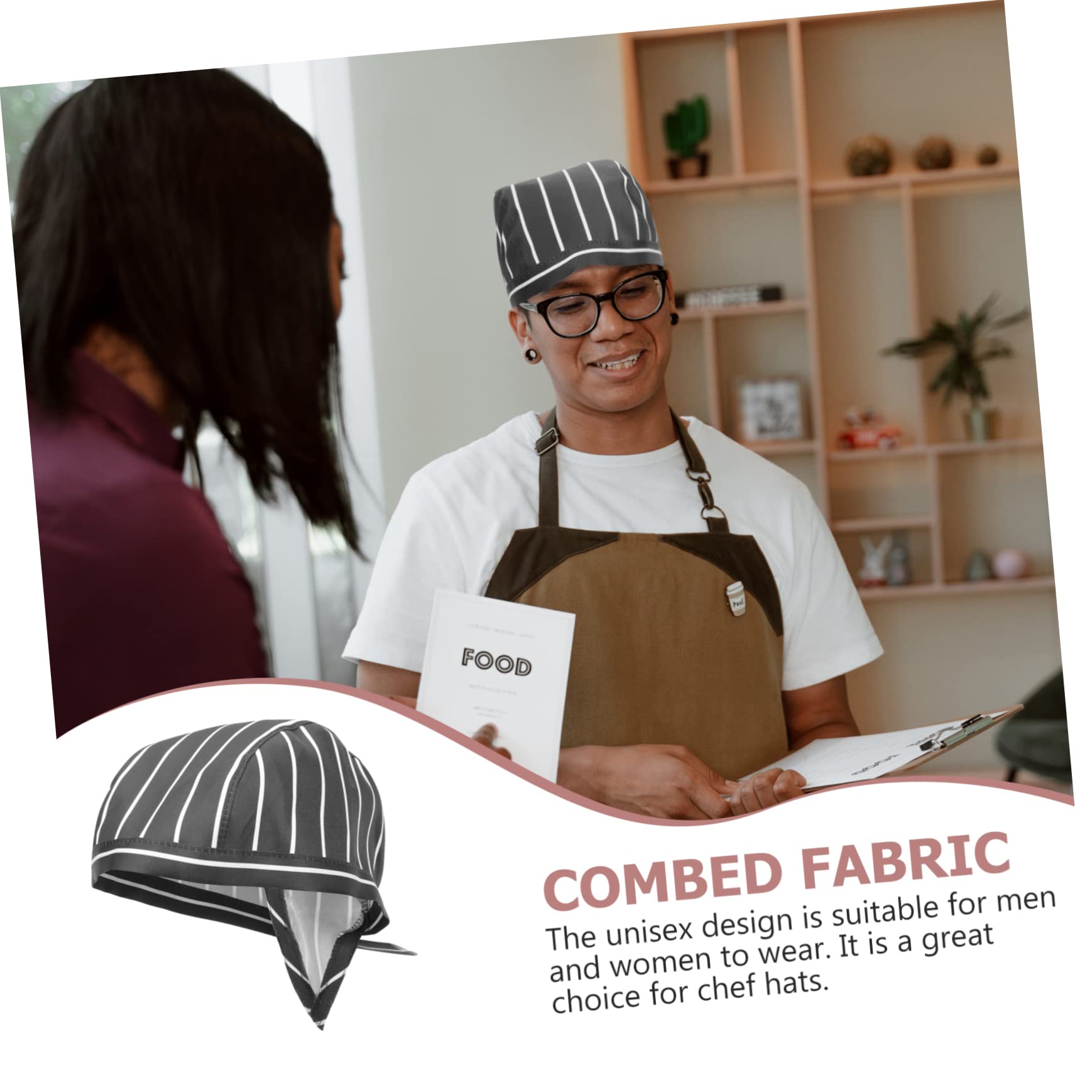 BESPORTBLE Regolazione Del Cappello Da Cucina Cappelli Berretto Da Ristorazione Finestra Mobile Cuoco Tappo Servizio Di Ristorazione Berretti Da Uniforme Da Cameriere Cotone