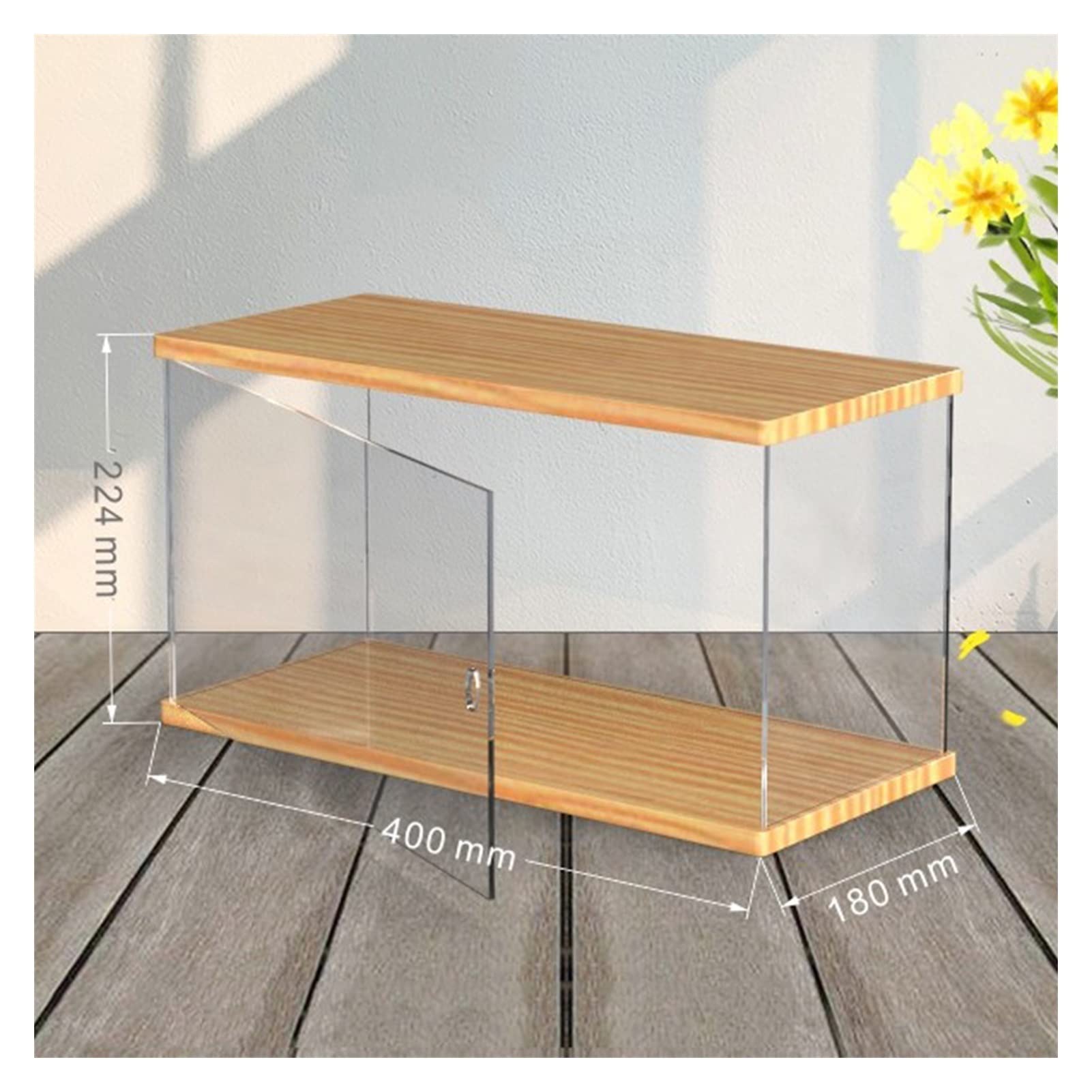 GLigeT Estanterías para CDs Caja de Almacenamiento for DVD/CD, contenedor de Almacenamiento acrílico, Libros/folletos pequeños, Estuches for Videojuegos y Controladores de Videojuegos Soporte para CD