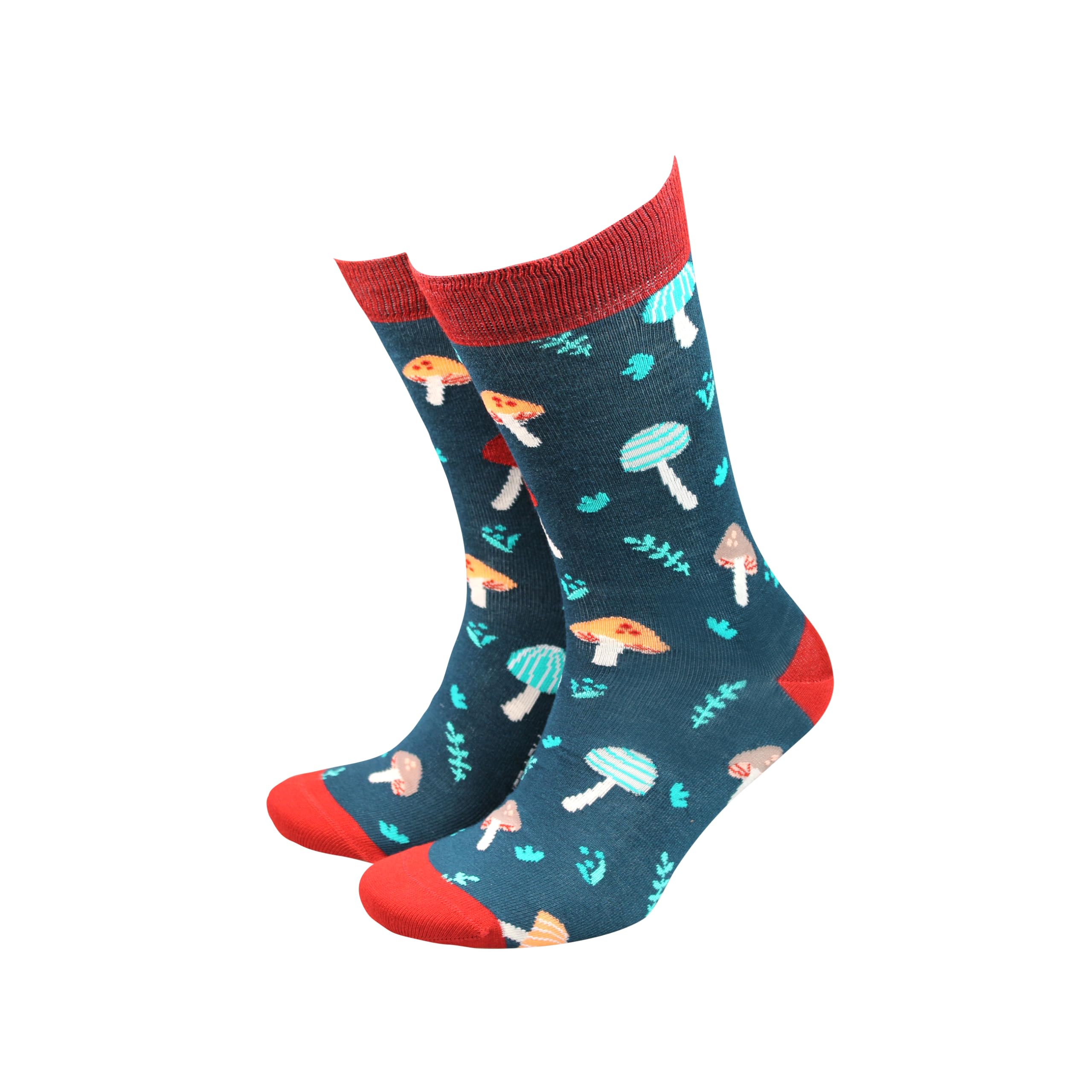 Smiling Faces MAKING SMILES SINCE 2001 Sock Therapy Bamboo Socks For Men - Fun, Novelty Socks - Mushrooms