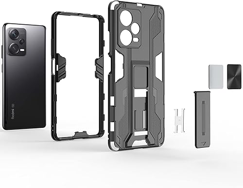 Miniatura 4 de Pzwoxukhov Funda para Xiaomi Redmi Note 12 Pro + 5G  Note 12 Pro Plus, funda protectora para teléfono con soporte, funda magnética de atracción verde