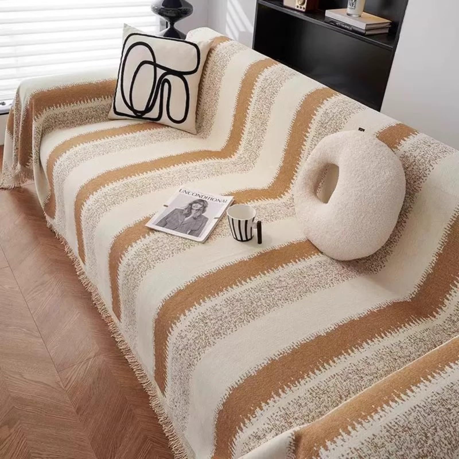 Copertura del Divano Copertura del Divano per Il Divano Slipcover con Nappa per la Maggior Parte della Forma Soft Thicken Sofa Furniture Protector per la Copertura del Divano sezionale