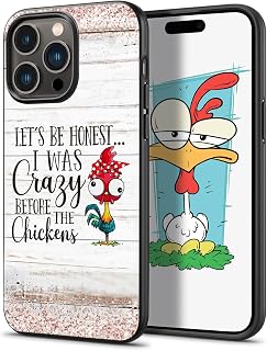 I was Crazy Before The Chickens Phone Cover for iPhone 16 15 14 13 12 11 Pro Max|Galaxy S25 S24 S23 S22 S21 S20 FE Plus Ultra|A16 A15 A14 A54 A03S A53 A13|Note 20 10 Black