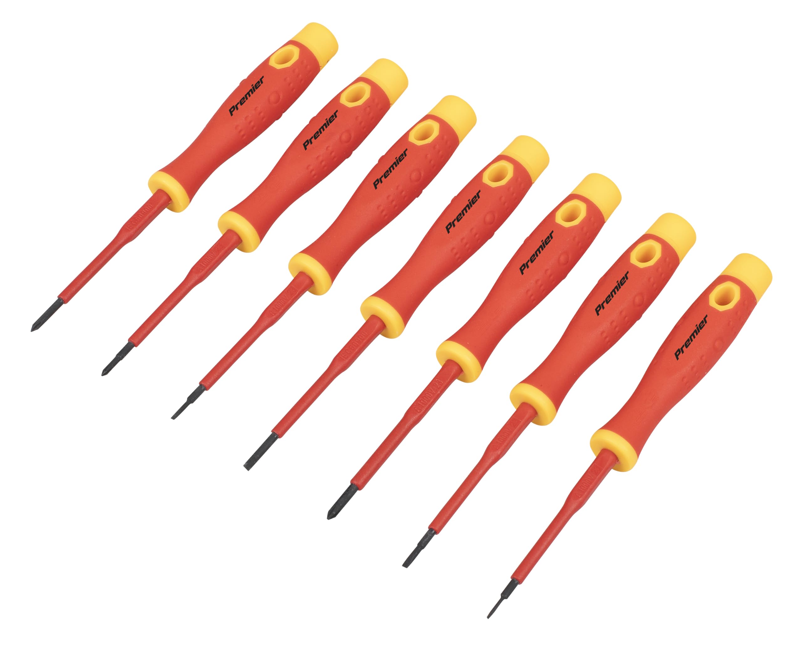Sealey Premier 7 Piece Vde Insulated Precision Screwdriver Set