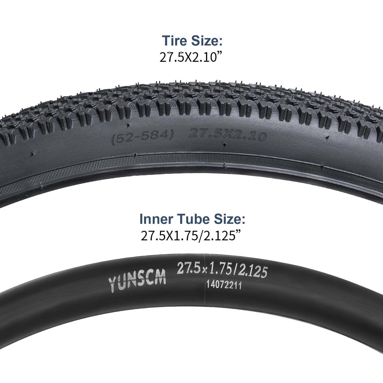 2 Chambres à Air YunSCM 28/29″ épaisses – Presta 48mm, Compatibles 1.75 à 2.40