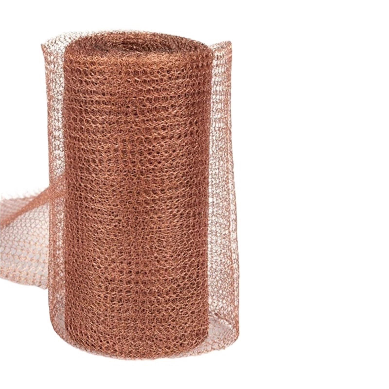 Copper Mesh Copper Mesh Netting Sheet, Durable Garden Barrier Net, Metal Wire Fencing Patch for Plant Support, Home & Pipes Repair(12M)