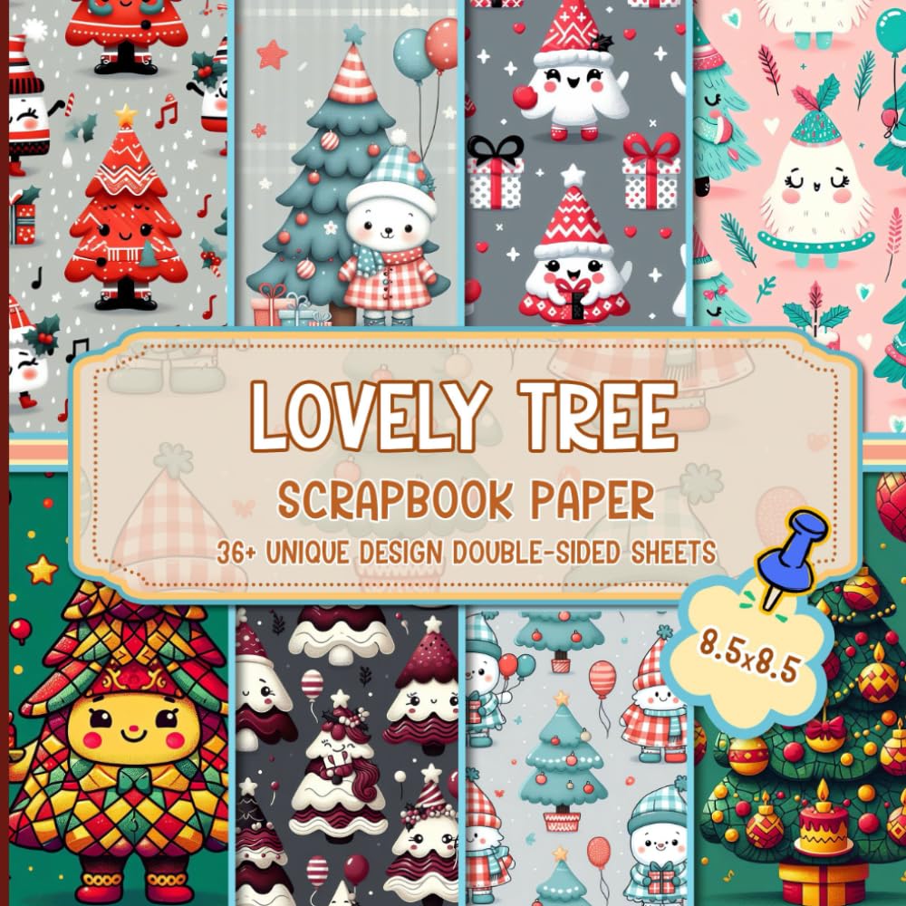 Lovely Tree Scrapbook Paper: Nature-Themed Designs for Crafting, Decoupage, Mixed Media Art, and Creative Projects