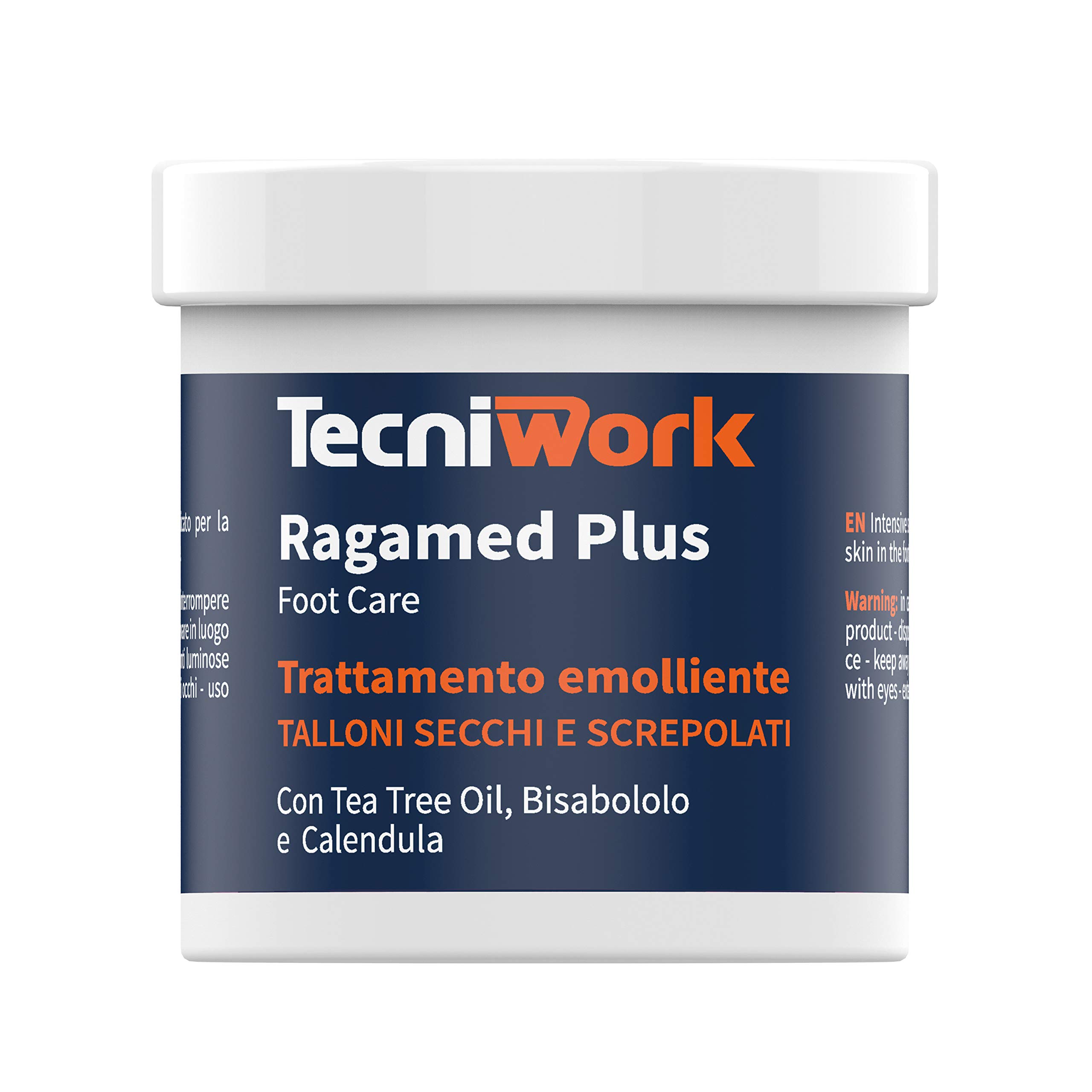 Ragamed Plus Crema Talloni Secchi e Screpolati 75 ml – Trattamento Emolliente Intensivo con Tea Tree Oil, Camomilla e Calendula – Dermatologicamente Testata