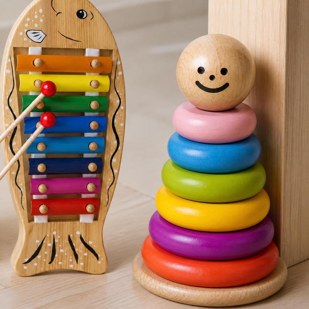 Gioco Impilabile in Legno Educativo