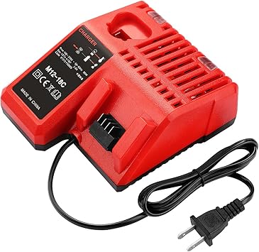 Powilling M12 M18 Rapid Replacement Charger Milwaukee 12v 18v Xc Lithium Ion Charger For Milwaukee Xc Battery Amazon Com