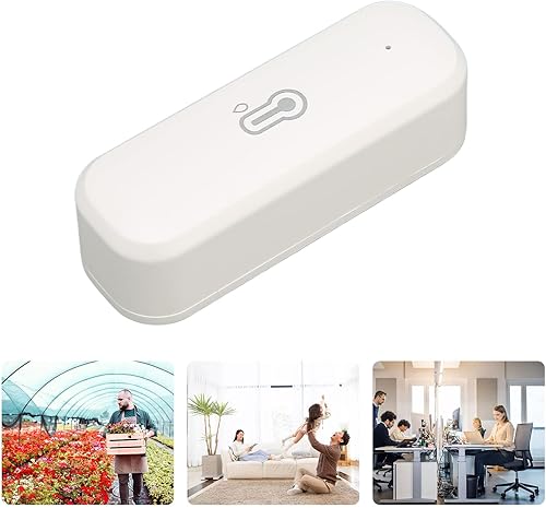 Miniatura 5 de Termómetro higrómetro para conexión Zigbee, monitor inalámbrico con sensor de temperatura y humedad WiFi para interiores y exteriores, con alerta de