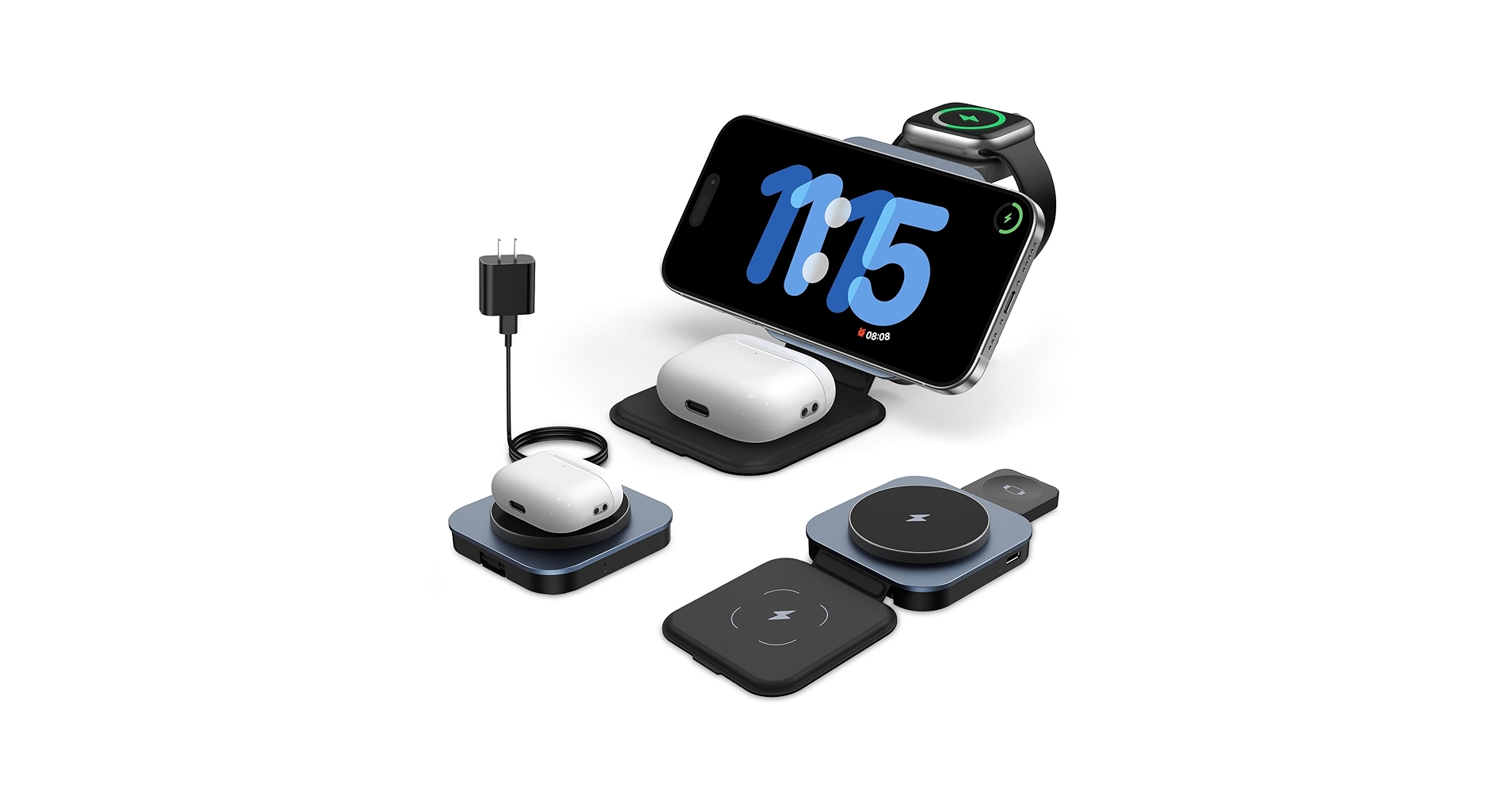 Amazon.com: Upgraded 3 in 1 Wireless Charger for MagSafe