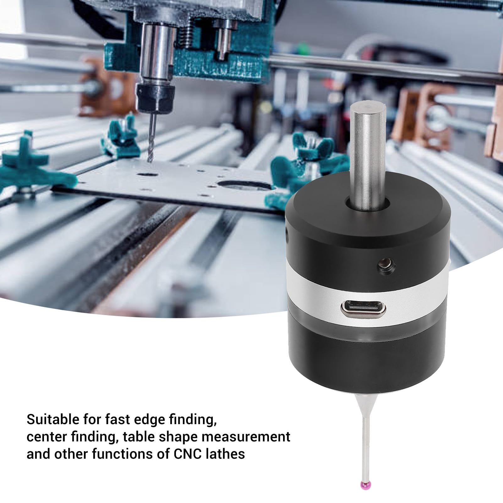 Localizzatore 3D Finder per sonda touch 3D ad alta precisione in lega di alluminio per tornio CNC