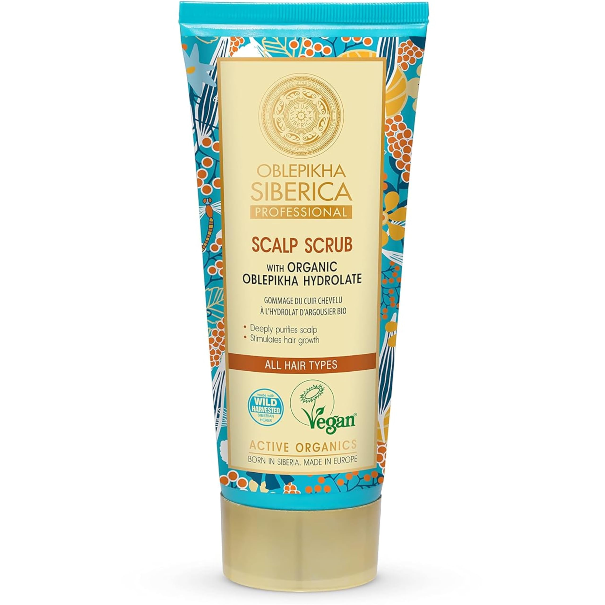 Oblepikha Scalp Scrub – Natural Scalp And Hair Exfoliator Scrub With Sea Buckthorn – Deep Cleansing Exfoliator And Scalp Cleanser – 200 Ml