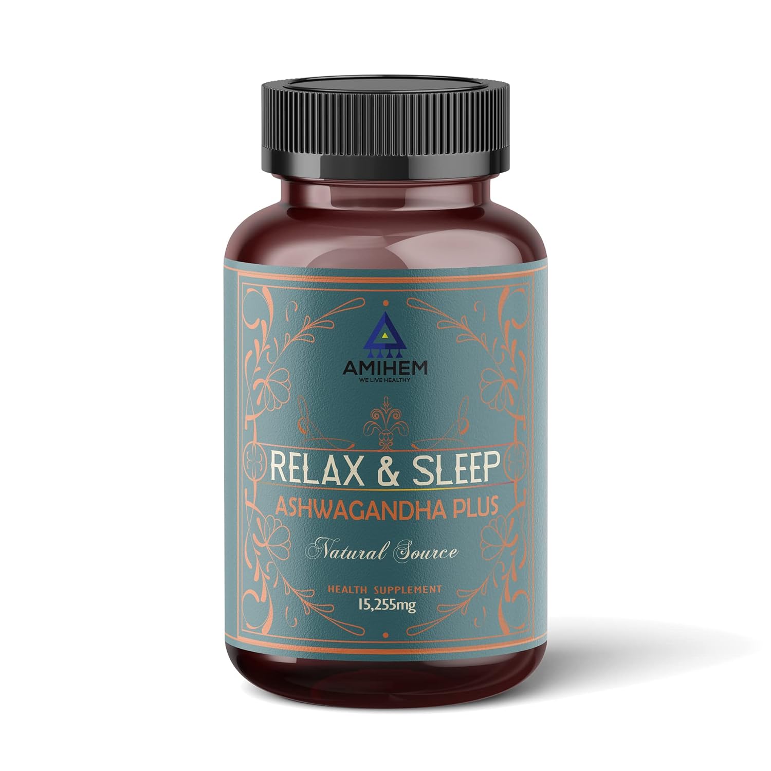 Amihem's Ashwagandha Root Extract (500mg) with Vitamin E and B6