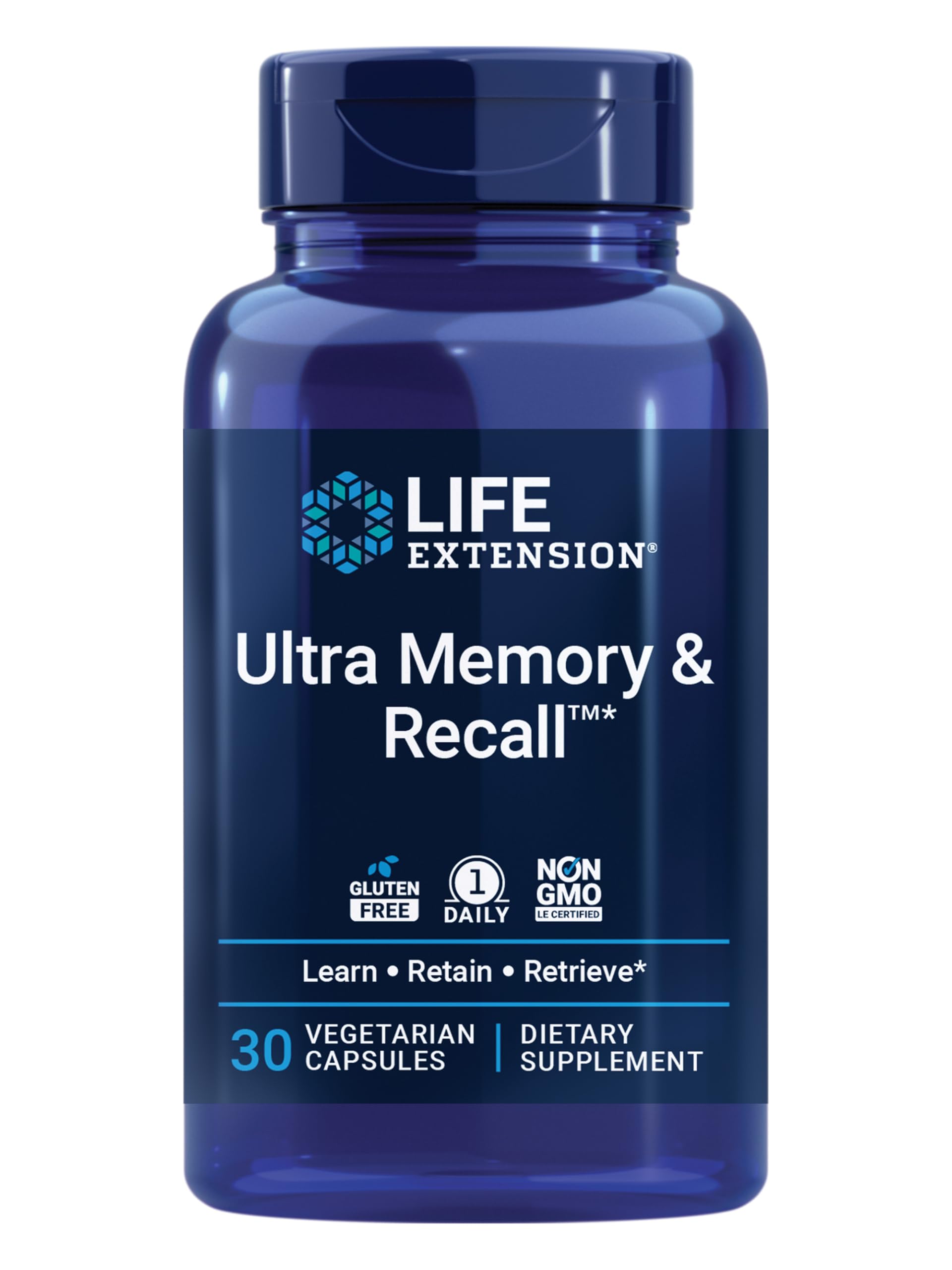 Life Extension Ultra Memory & Recall™, 30 Vegetarian Capsules
