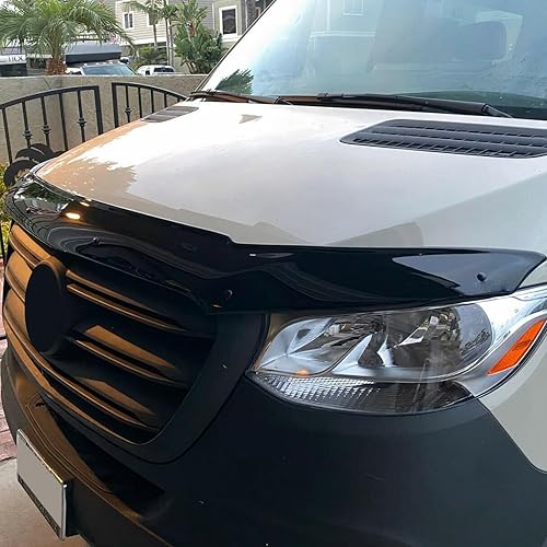Miniatura 3 de Protector de capó Ehiltek - para deflector de capó Mercedes Sprinter 2019-2023, protege de partículas e insectos, todo tipo de clima, duradero y