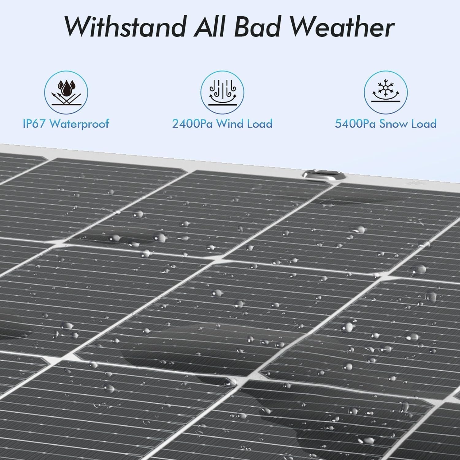 Pannello solare flessibile, 4 pezzi, 100 Watt, pannelli solari pieghevoli in fibra di vetro 16BB Mono Cell, leggeri e ultrasottili, per camper, campeggio, barca, balcone, tetto, yacht