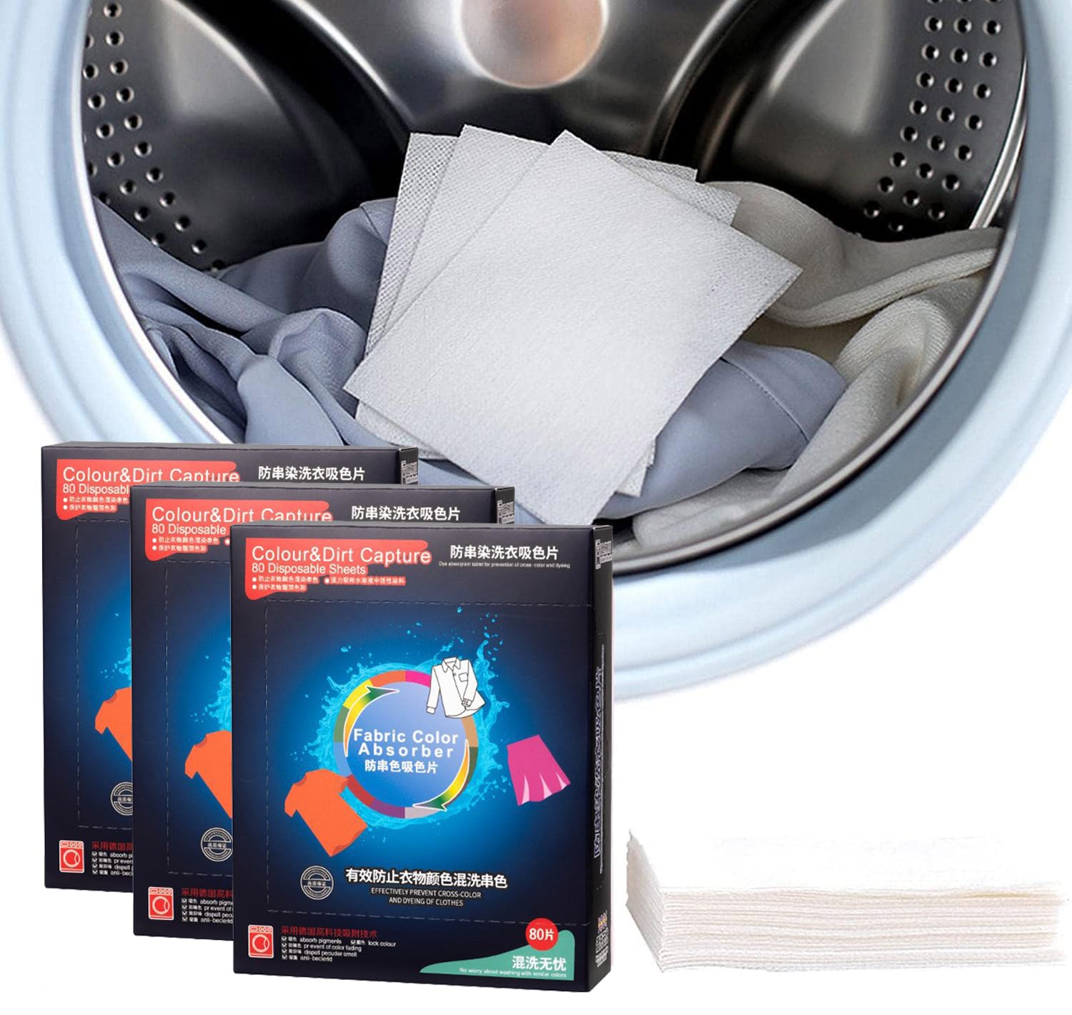 Laundry Detergent Sheets, 240 Pieces Eco-friendly, Stain-Removing Strips for Washing, Non-toxic & Travel-Friendly, Simplified Laundry Solution