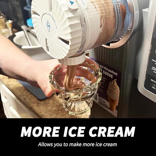 Miniatura 8 de Paquete de 4 pintas CREAMi y tapas de silicona para Ninja NC700 NC701 Series, compatible con helados Ninja Swirl y máquinas de servir helados