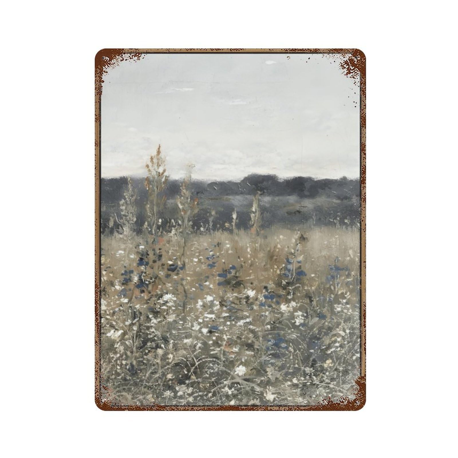 xiaoxiaoshen Meadow Scenery Paintings (3) Wall Decor Art Metal Tin Poster Modern Home Decor Art Home Bar Shop Decorations Vintage Sign 40x30cm