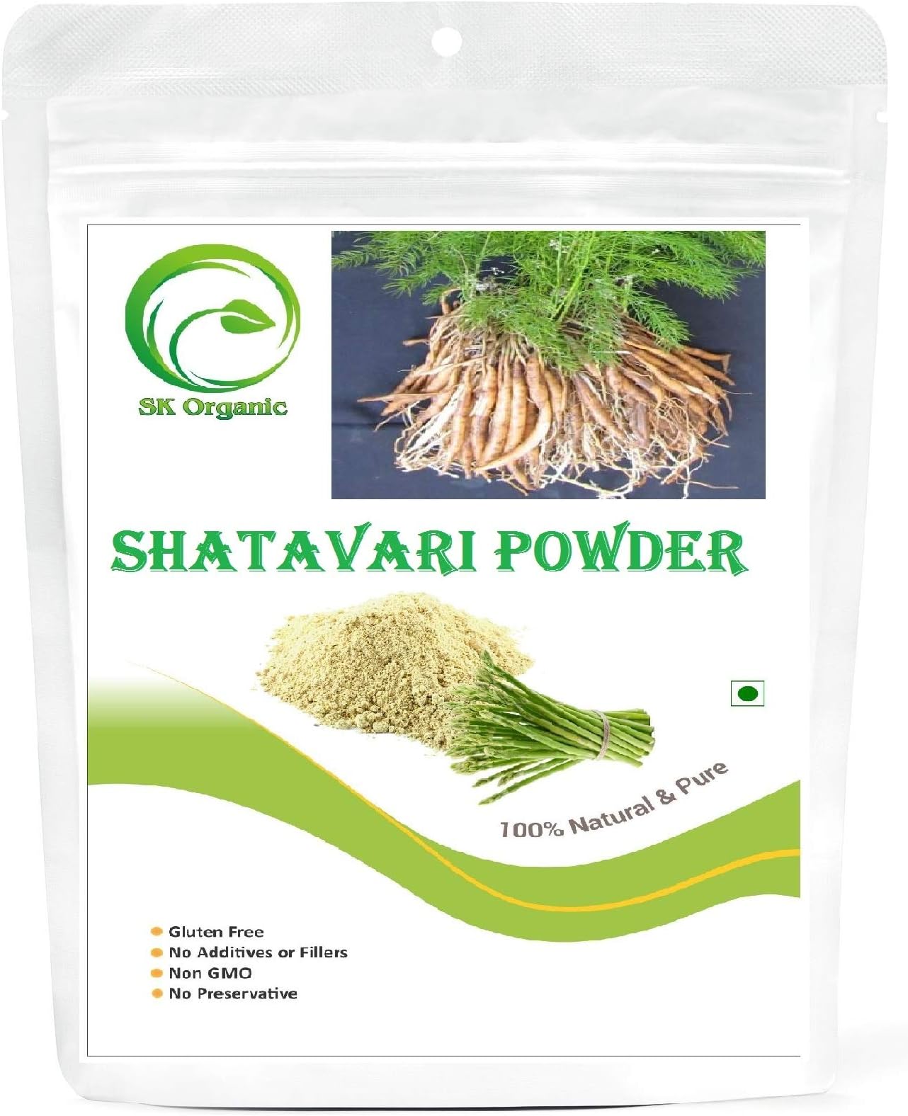 SK ORGANIC Shatavari Powder Churan Herb For Improving Women Wellness 250 gms