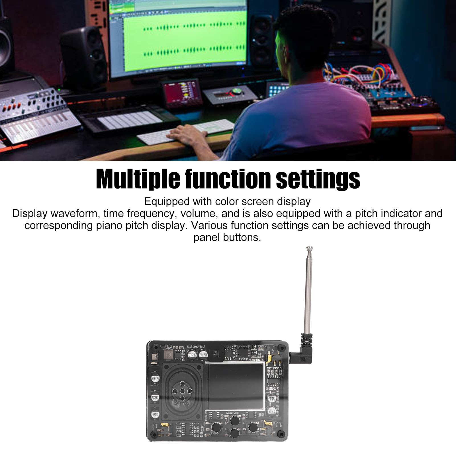 Componenti di Visualizzazione dello Schermo Strumento Elettronico Musicale Multifunzionale con Display a Colori per gli Amanti della Musica Dimensioni Portatili