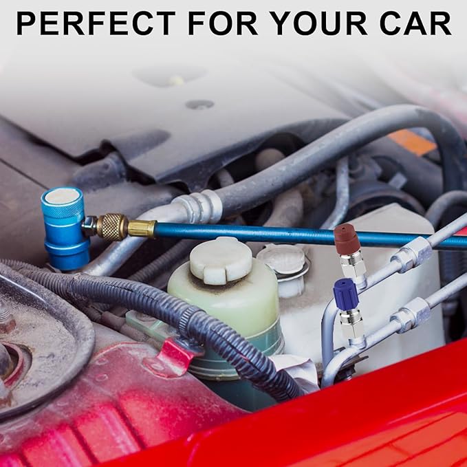 Kit de Conversión R12 a R134a PEUTIER, 2 Piezas, Adaptador para Aire Acondicionado miniatura 7