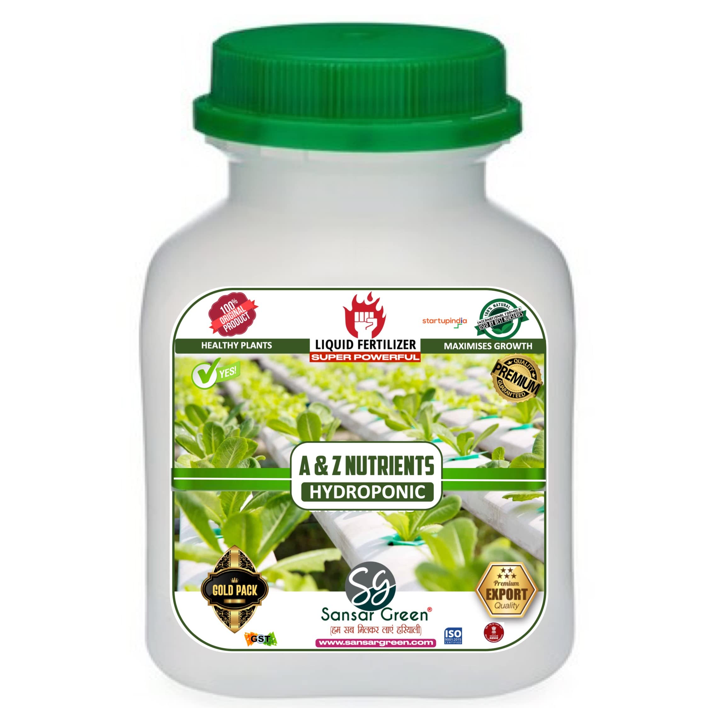Sansar Green® A & Z Nutrients Hydroponic Liquid Fertilizer for Plants, Essential Overall Growth Fertilizer for hydroponic Plants. (250 ml) (B0C2VB8MFG) Amazon Price History, Amazon Price Tracker