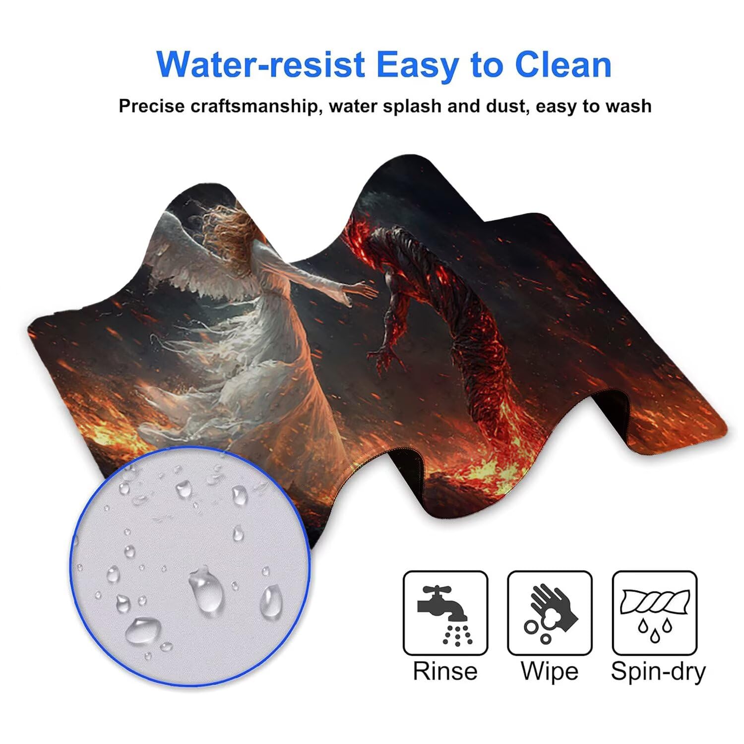 Tappetino per Mouse Gaming XXL 1600 x 800 mm – Ufficio Mousepad Grande – Migliora la Velocità e la Precisione – Tenuta Stabile – Sottomano per Ufficio e Casa Accessori Scrivania – Regalo – aereo B-179