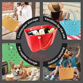 Lckaey Rubber Beach Bag Organizer Compatible with Bo Bag Tote,Divider Pouch for Bo Bags Accessories Felt Insert3018black-M