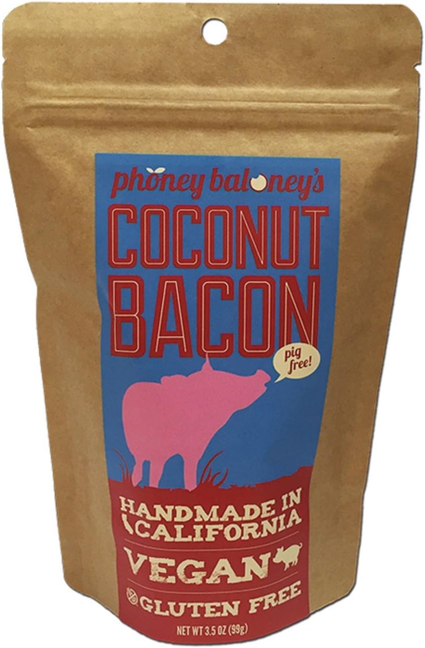 Coconut Bacon (2 Pack/Bags) - Enjoy Crunchy Coconut Chips With A Bacon Flavor...