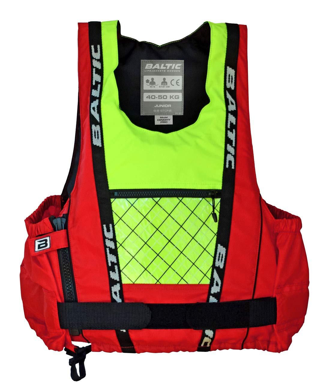 Navyline Baltic Schwimmhilfe Dinghy Pro rot/gelb (Mod. 5703), Größe:40-50kg