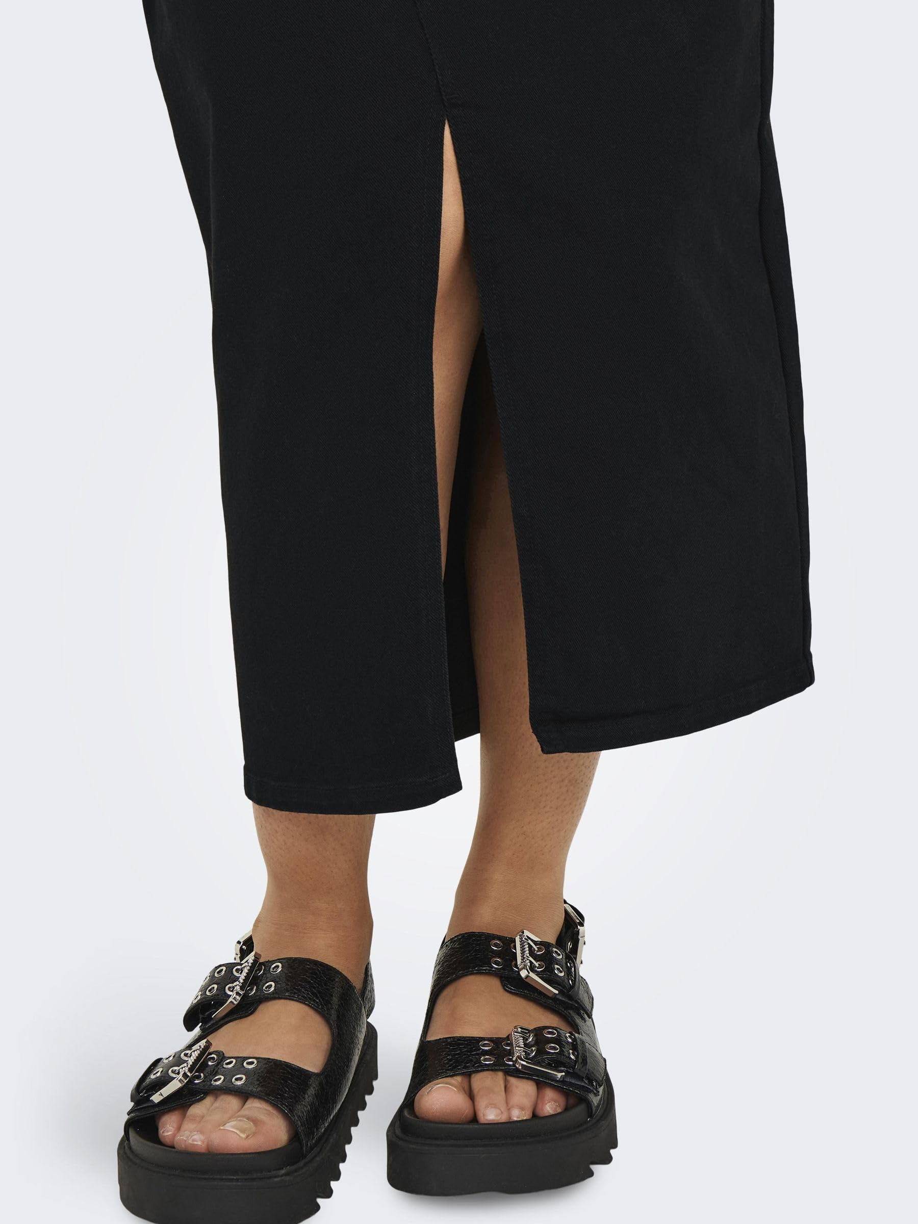 ONLY Carmakoma Carsiri Front Slit Skirt DNM Gua Noos Gonna Donna (Pacco da 1)
