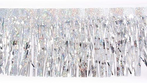 TCDesignerProducts Flecos holográficos, 15 pulgadas x 10 pies, flotador de desfile de vacaciones para interiores y exteriores, decoración brillante