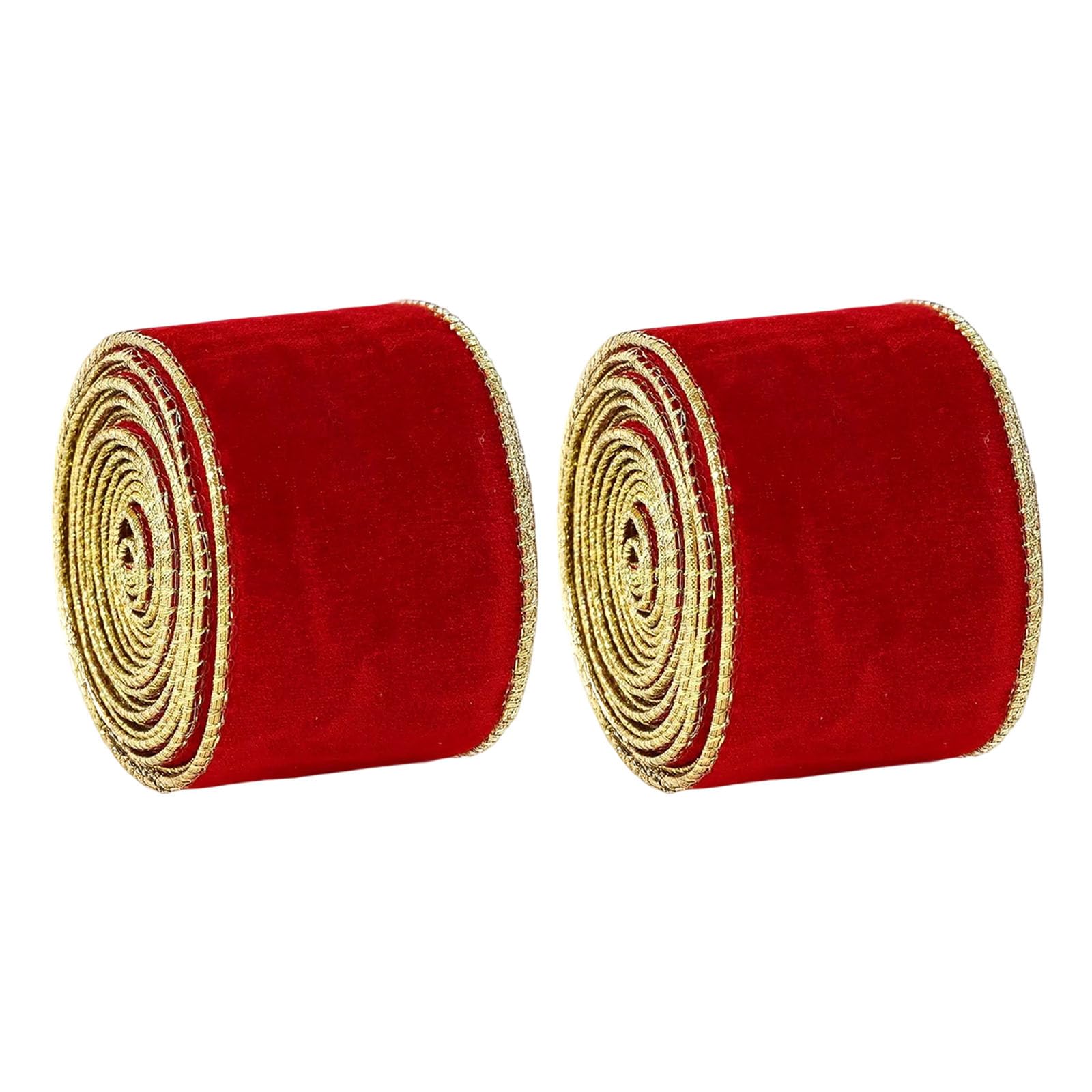 Tsophreniq Golden Trimmed Decoration Luxurious Christmas Ribbon Beautiful Wrapping for Seasonal Wreaths and Crafting Luxury Tree Decoration Ribbon