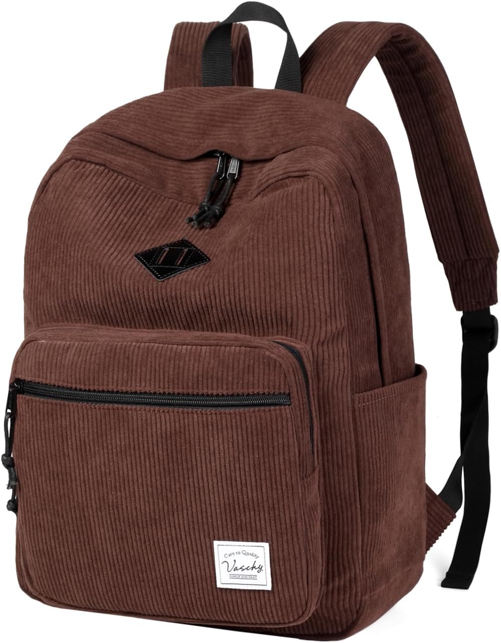 School Backpack,VASCHY Water Resistant Lightweight Casual Backpack for Men Women with Padded Laptop Sleeve