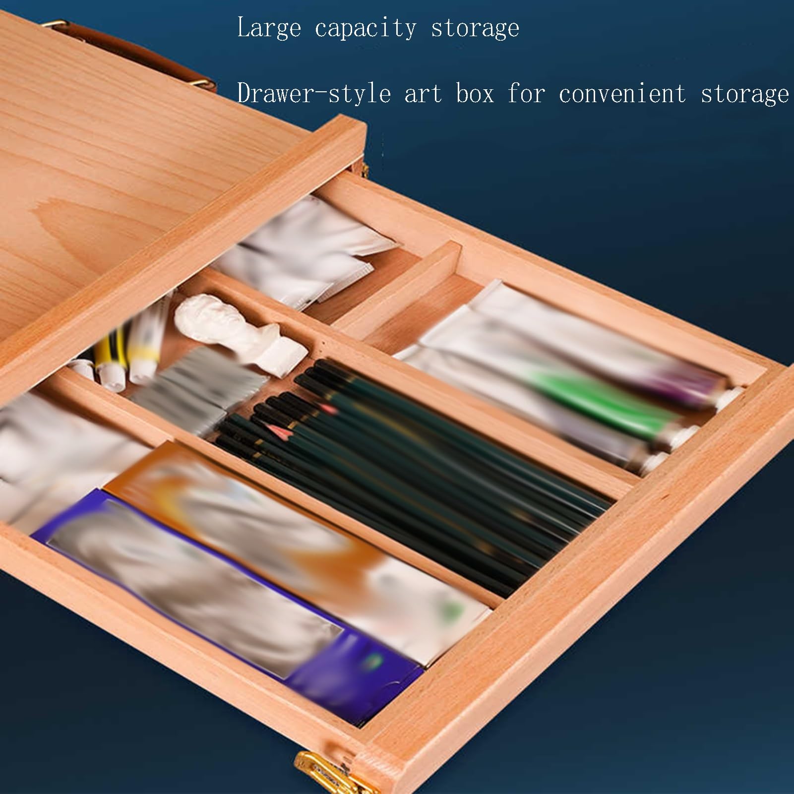 Chevalet de table en bois, chevalet de boîte à croquis portable pour peinture, support de dessin artistique pour débutants et professionnels, idéal pour une utilisation à la maison ou en studio