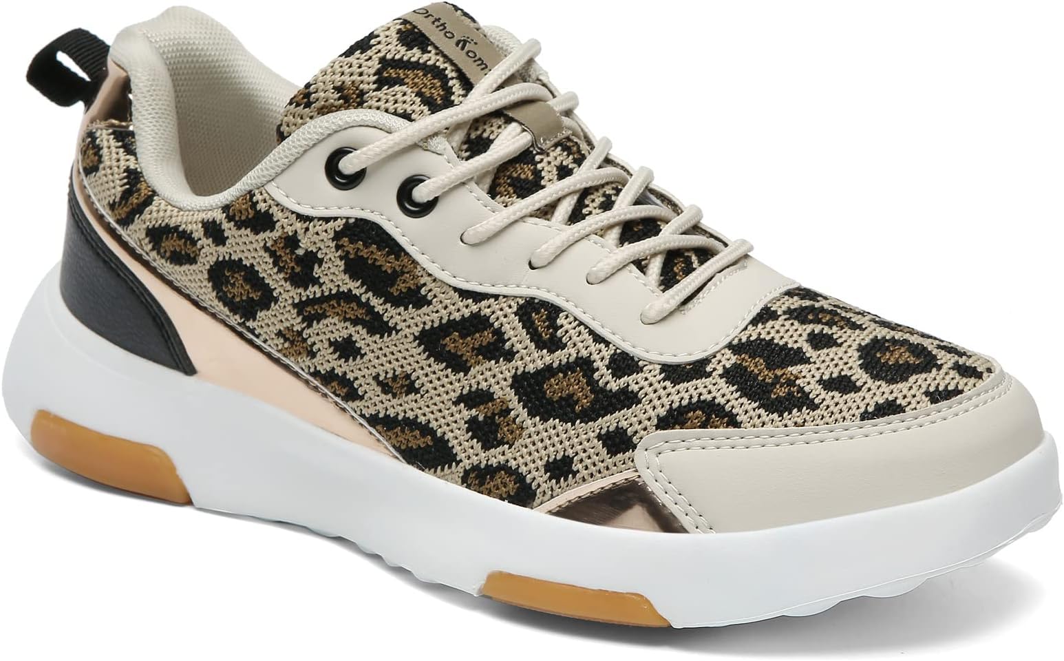 OrthoComfootWomen's Orthopedic Walking Shoes with Arch Support: Comfortable Fashion Sneakers for Plantar Fasciitis, Casual Orthotic Sneakers for Heel and Foot Pain Relief