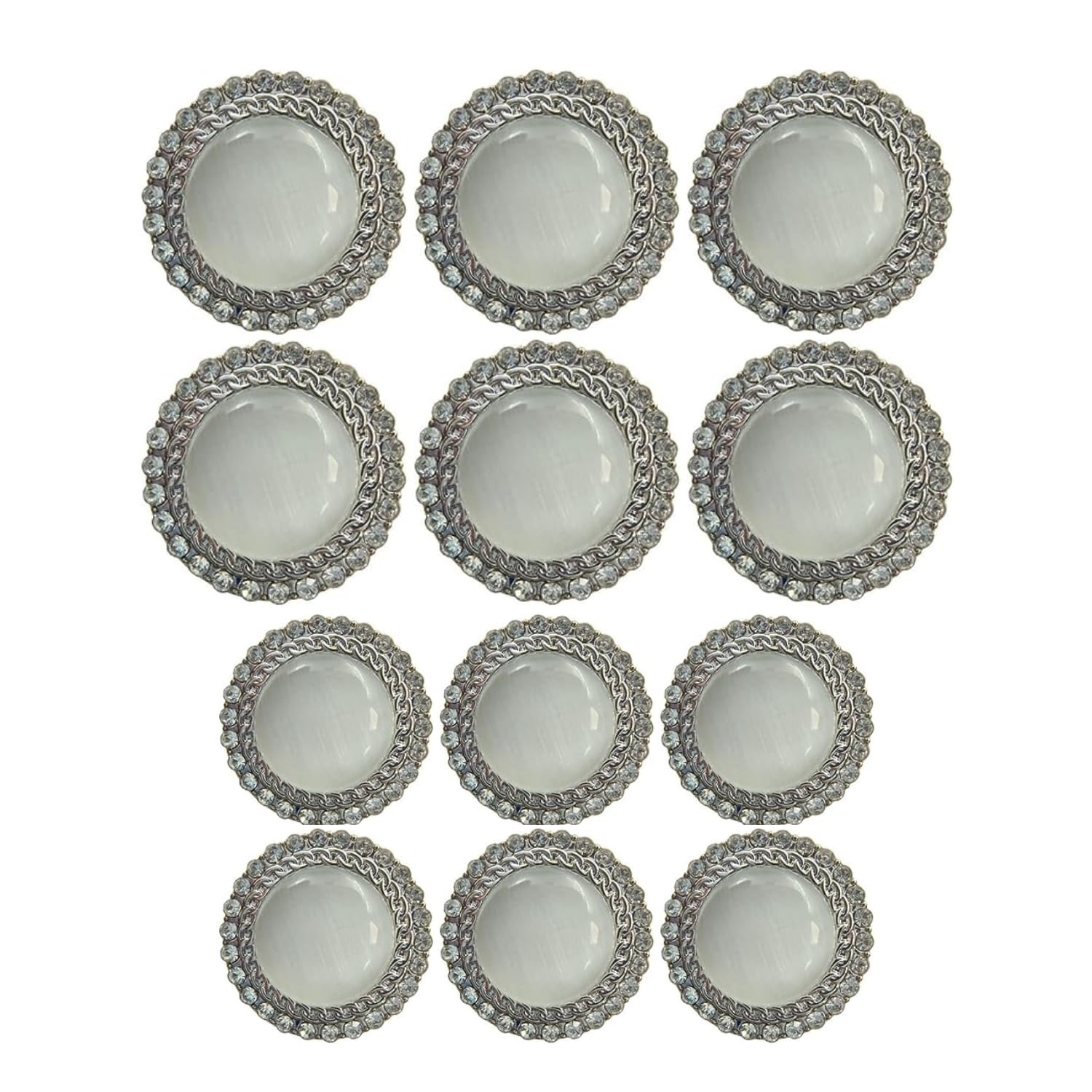 Ani Accessories Silver Shank Button for Coat Blazer Suit, Sherwani and Indian Dresses Sports Coat Uniform Jacket Pack of 12-picture-27