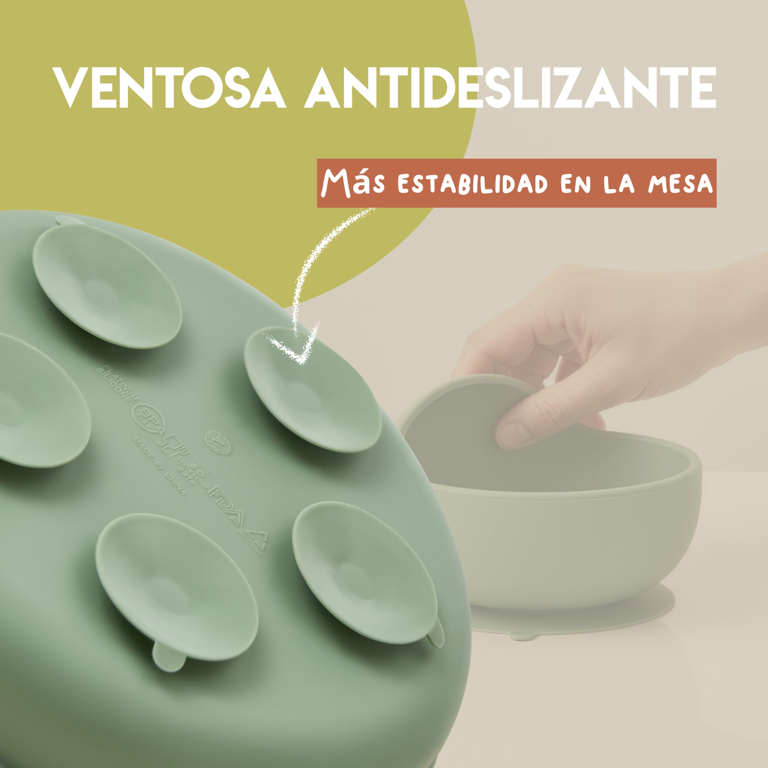 Set Pappa Svezzamento Neonati in Silicone LFGB – 10 Pezzi | Set Autosvezzamento Premium con Piatto e Ciotola con Ventosa, Tazza, Bavaglino e Posate Bambino | Senza BPA