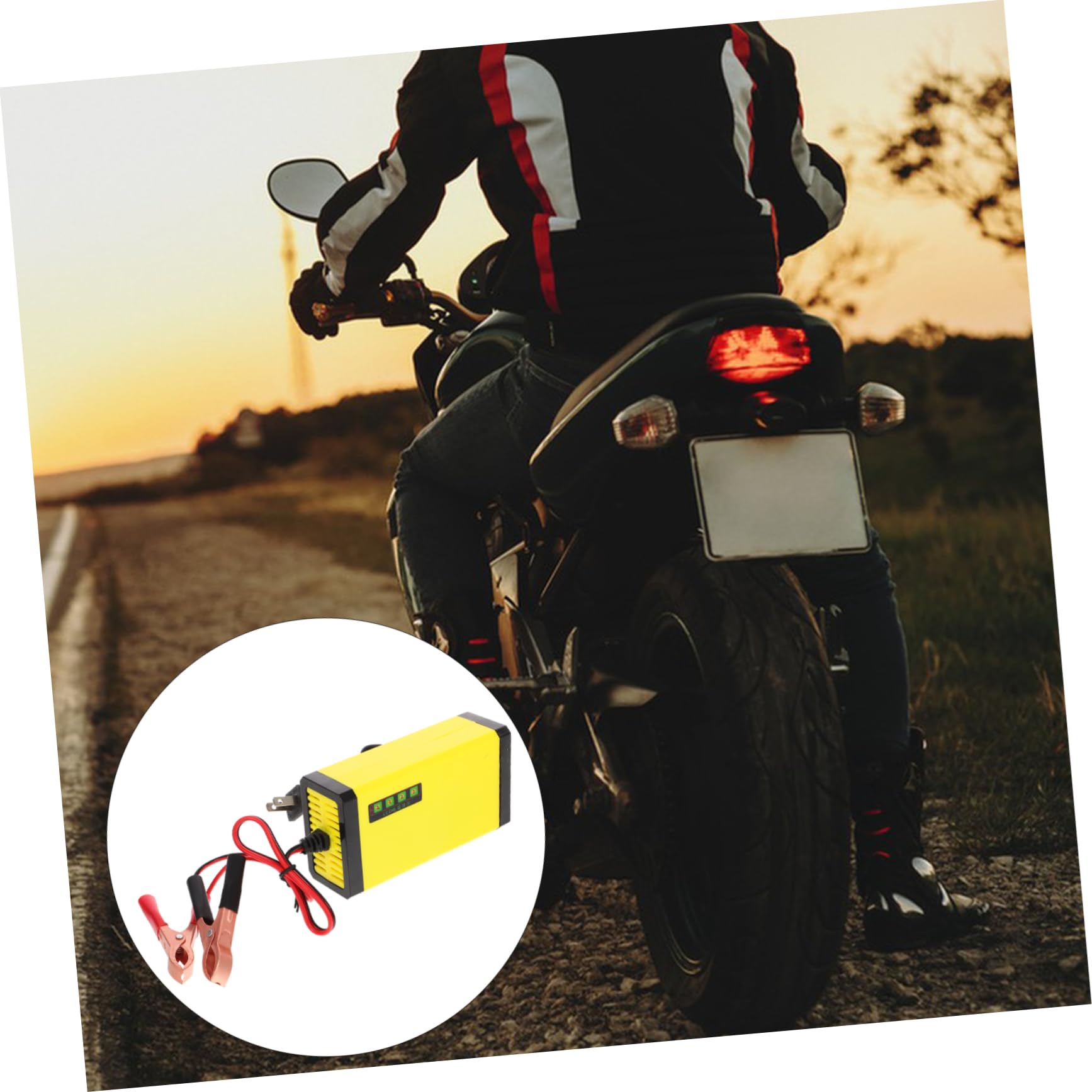 MAGICLULU Motorcycle Supply 12v Battery Charger Automotive Battery Charger Easy to Install