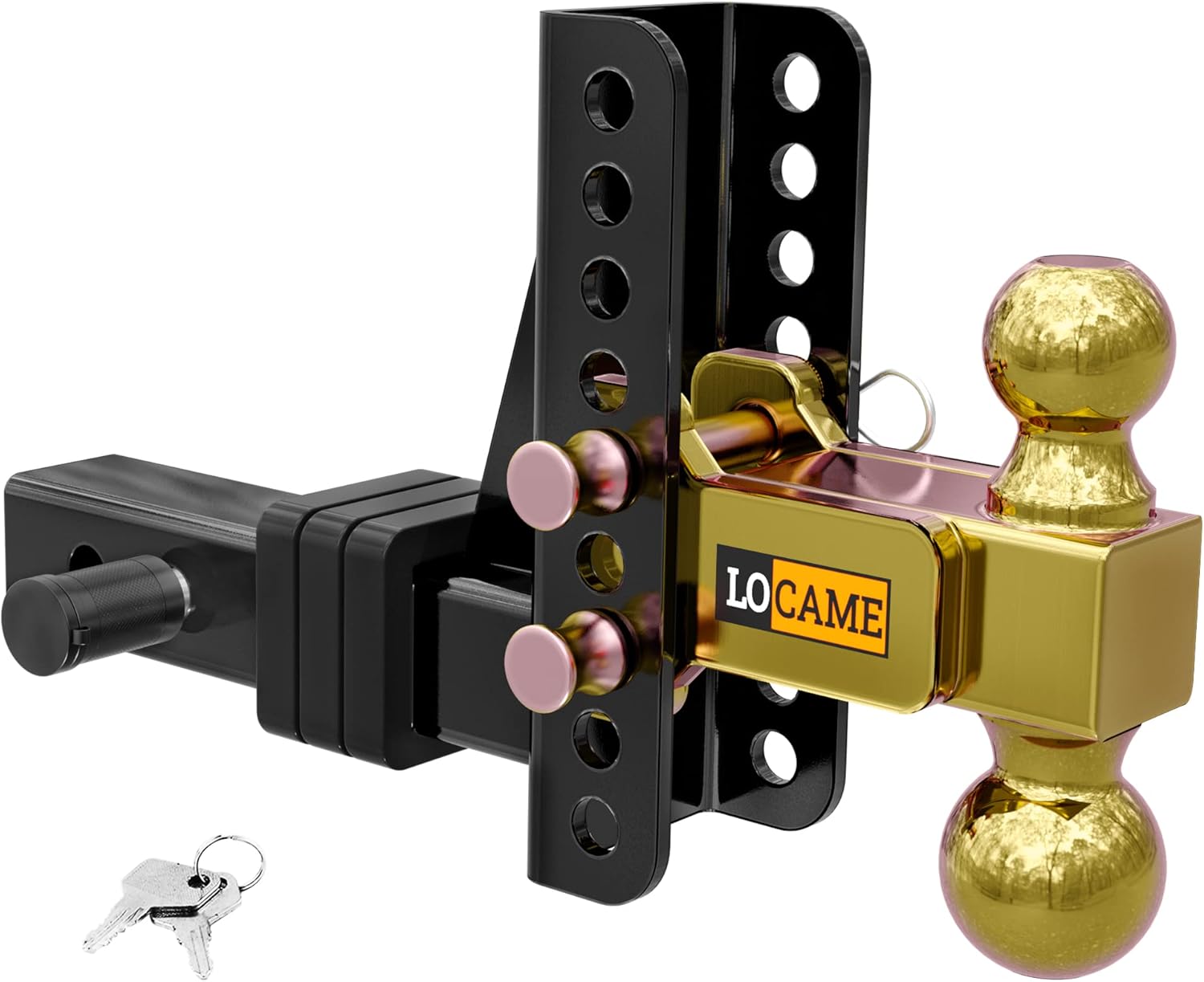 LOCAME Trailer Hitch, Fits 2Inch Receiver, 6Inch Drop/Rise Drop Hitch