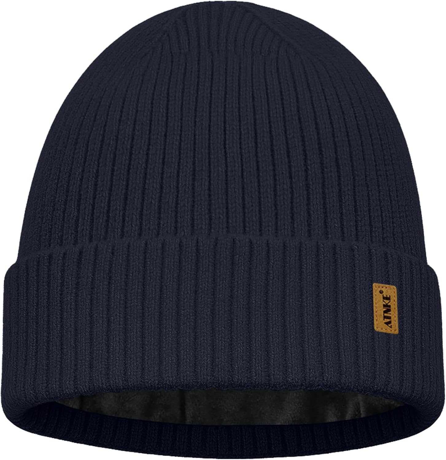 ATNKE Winter Beanie for Men Women, Unisex Thick Stocking Knit Cuffed Skull Cap Soft Warm Fleece Lined Ski Beanies Hat - Image 2