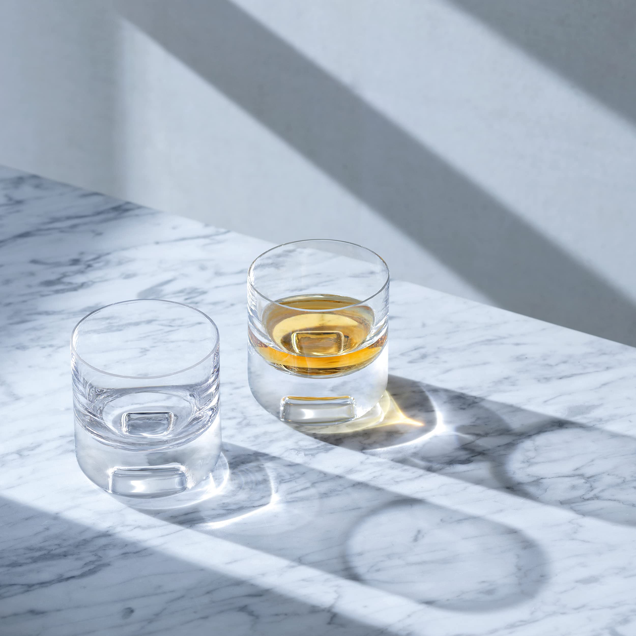 LSA International Vaso de whisky (240 ml, transparente, juego de 2 unidades, vidrio soplado y hecho a mano, KC01)