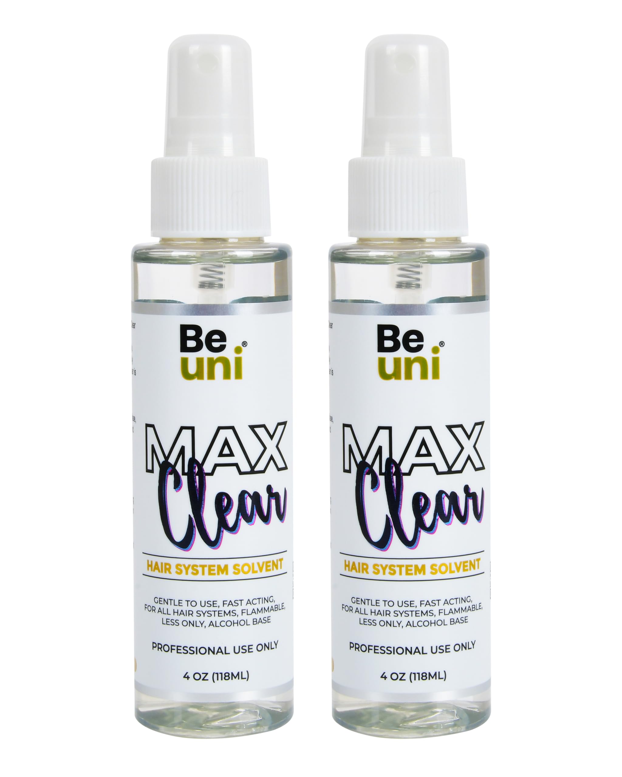 Max Clear C22 Hair Patch/Wig Glue/Adhesive Remover Spray | Adhesive Remover For Hair Patch & Wigs | Fast-Acting | Citrus Flavour | Skin Friendly With No Side Effect (Pack of 2, 118ml)