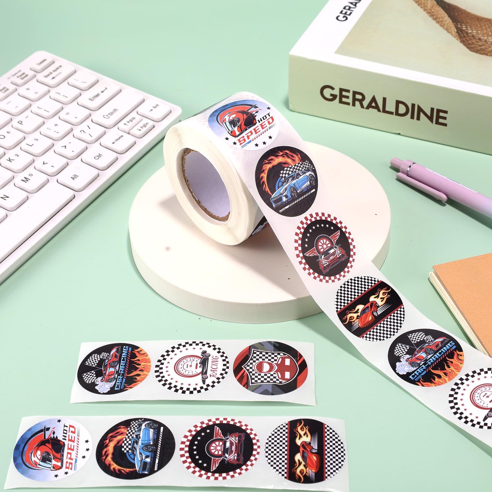 Tinoaly 500pcs Racing Stickers - Image 3