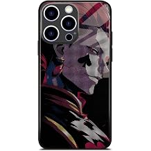 Anime Tempered Glass Case for iPhone 15, Otaku Manga Aesthetic Cover
