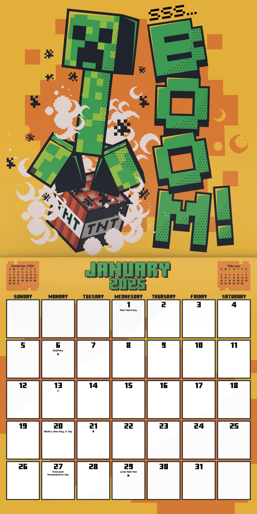 amazon-com-minecraft-calendar-2025-deluxe-2025-minecraft-mini-calendar-bundle-with-over-100-calendar-stickers-minecraft-gifts-office-supplies-office-products