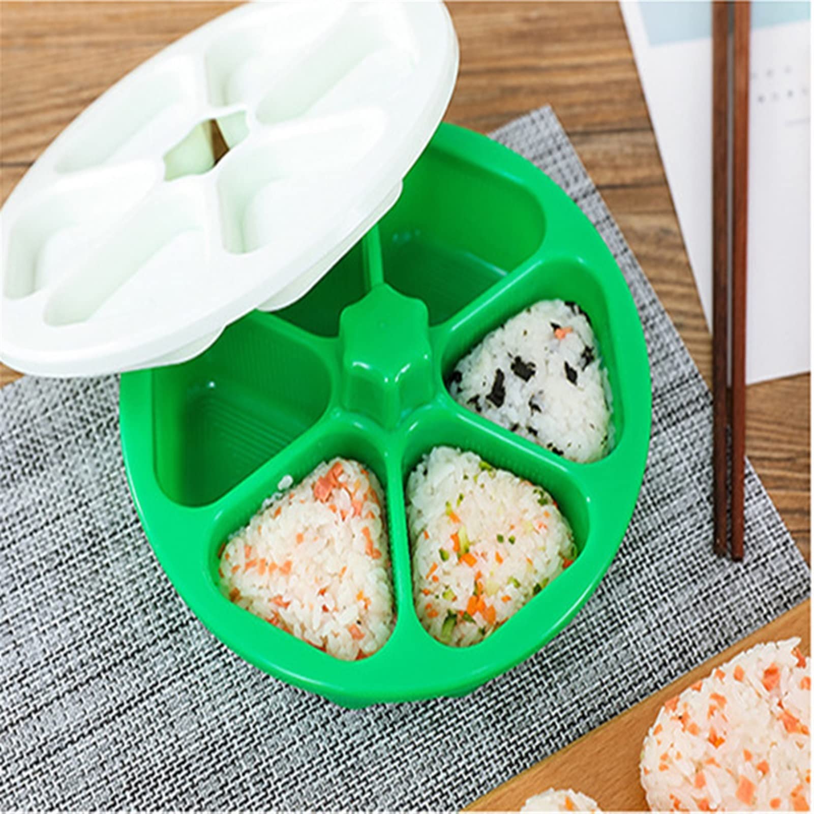 FCSHFC Onigiri Mold Triangular Rice Ball Bento Box Japanese Sushi